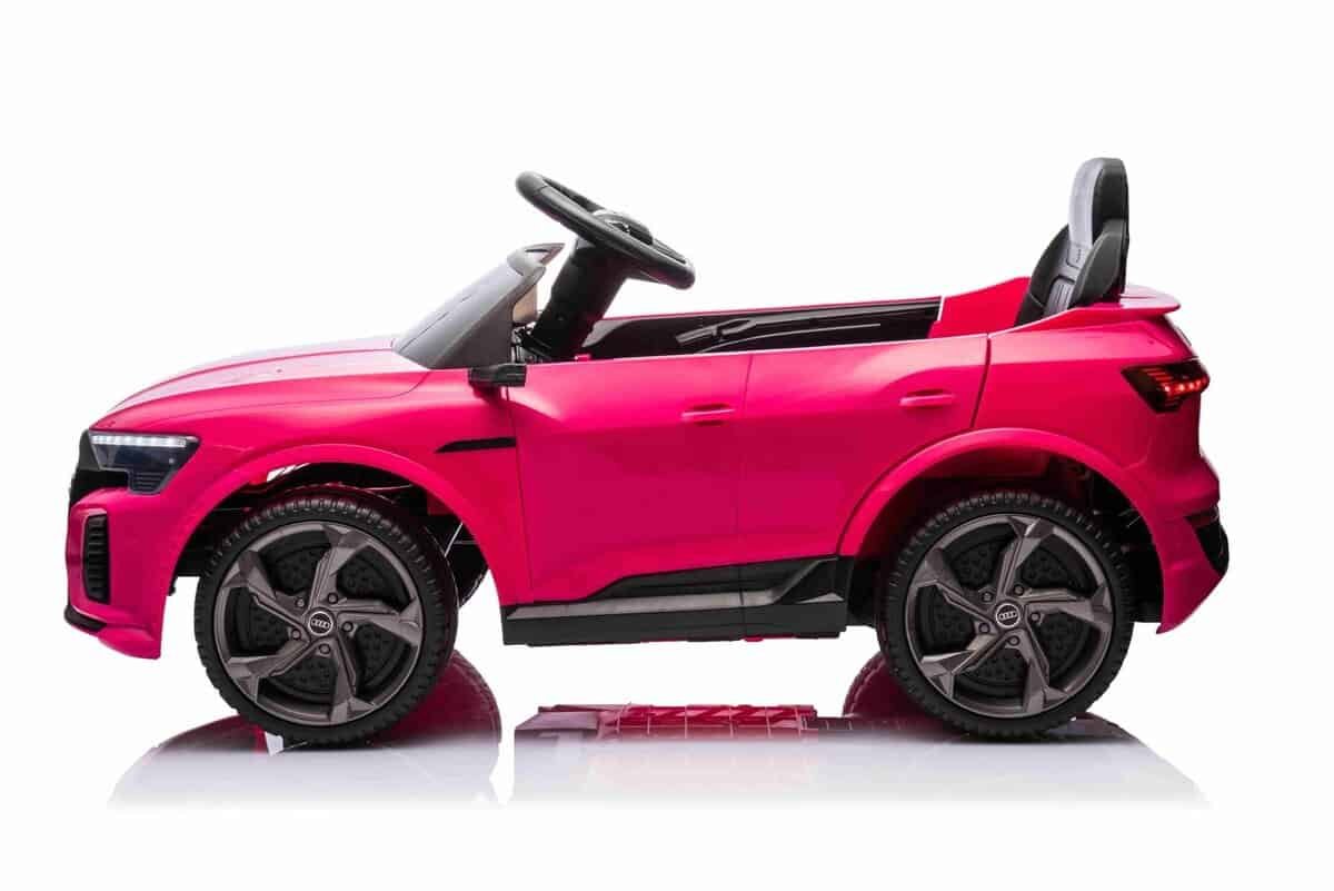 Mașină electrică pentru copii, model sportiv roz, jucării auto pentru cei mici.