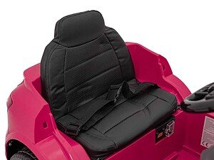 Buton auto pentru copii, negru, confortabil și sigur.