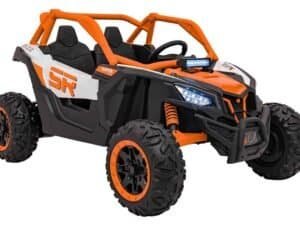 Mașină electrică pentru copii, model off-road, sigură, rezistentă și ideală pentru joacă.