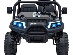 1. Mașinuță electrică pentru copii neagră, jucărie pentru curte și grădină.