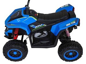 Mașină electrică pentru copii, model off-road, culoare albastru, sigur și distractiv pentru cei mici.