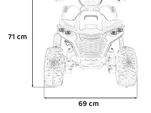 1. Jucarie pentru copii, ATV electric pentru exterior, design modern și sigur.
