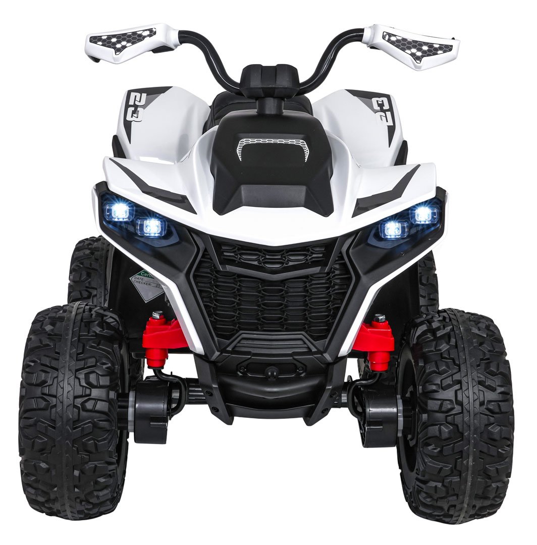 Vehicul cu roți rapide Quad alb