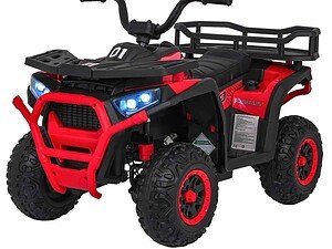 1. Scooter electric pentru copii, mașină off-road cu lumini LED și cutie de depozitare.