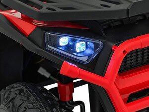 Jucărie electrică pentru copii, mașinuță sport cu lumină LED albastră.