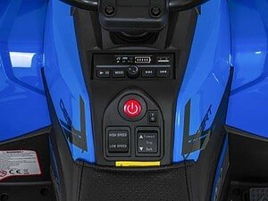 1. Buton de pornire la mașinuță electrică pentru copii, control ușor și sigur.