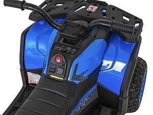 Scuter electric pentru copii, jucărie motorizată, siguranță și distracție prin orașe.