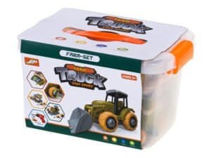 Jucarii de construit pentru copii, tractoriu cu accesorii, set de joaca educativ pentru cei mici.