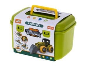 1. Căsuță jucării cu tractoare și accesorii pentru copii, ideea perfectă pentru jocuri creative.