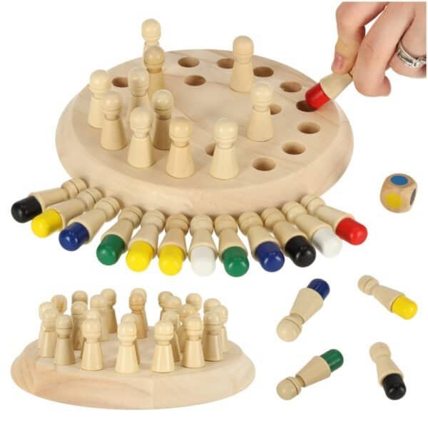 Memorie puzzle joc chinezesc chinezesc meci culori din lemn