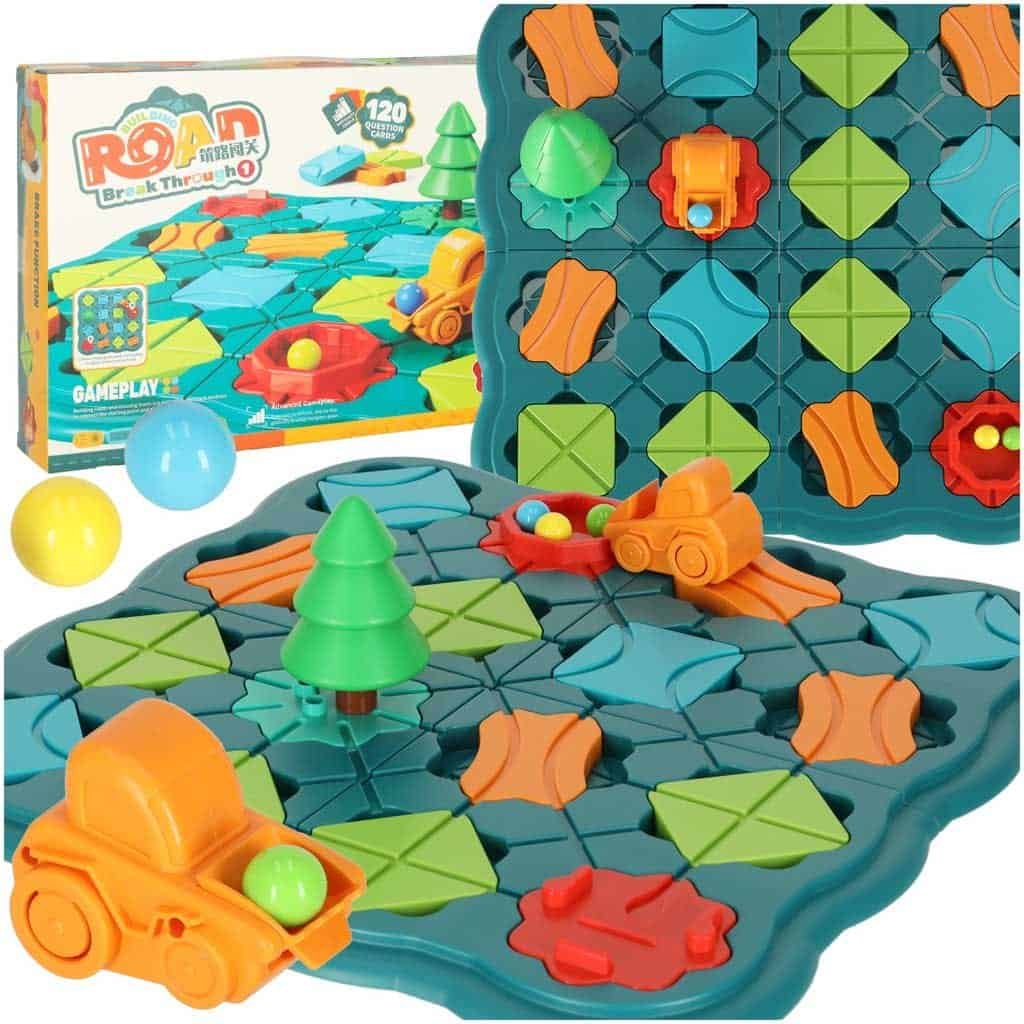 Puzzle bord joc labirint obstacol curs 28 el.