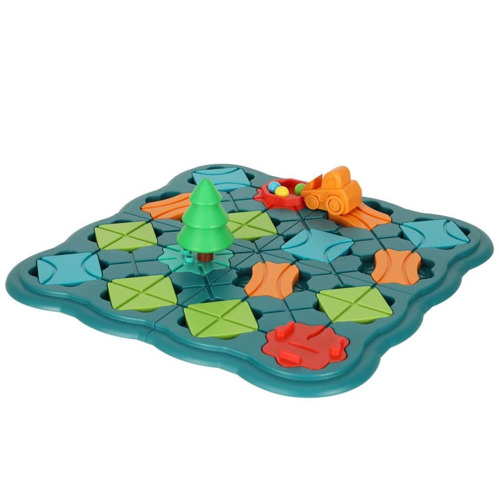Puzzle bord joc labirint obstacol curs 28 el. - imagine 2