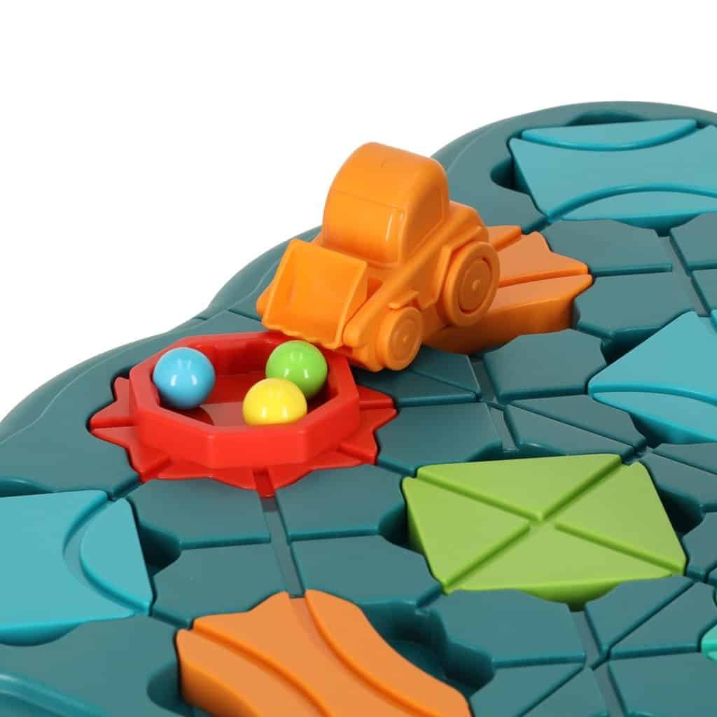 Puzzle bord joc labirint obstacol curs 28 el. - imagine 3