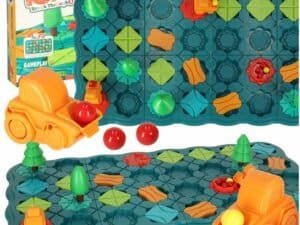 Puzzle bord joc labirint obstacol curs 56 el.