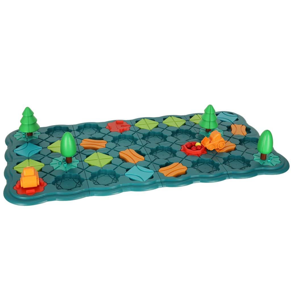 Puzzle bord joc labirint obstacol curs 56 el. - imagine 2