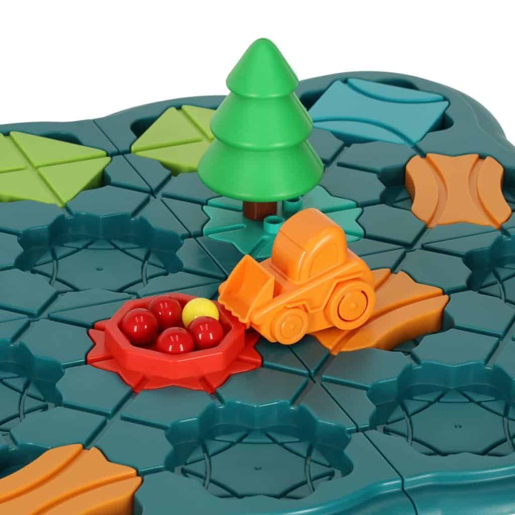 Puzzle bord joc labirint obstacol curs 56 el. - imagine 3