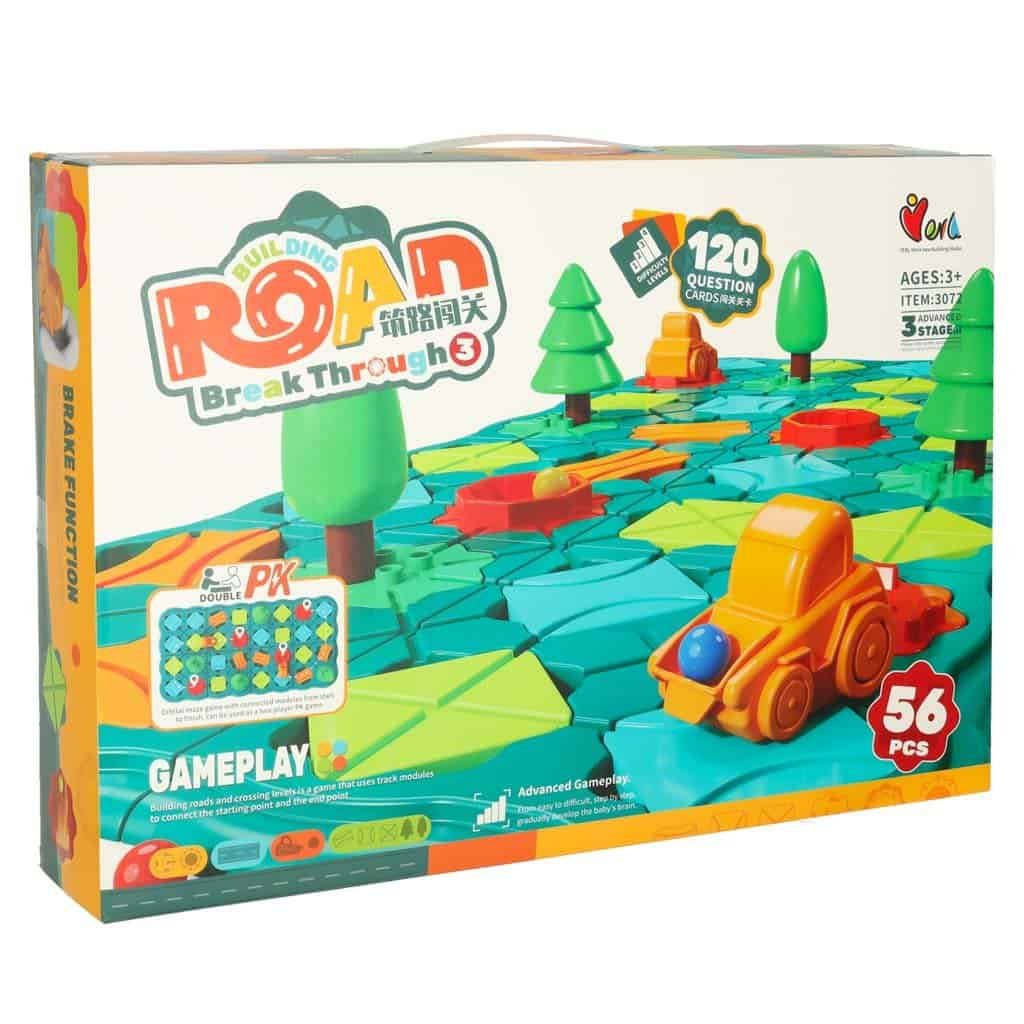 Puzzle bord joc labirint obstacol curs 56 el. - imagine 14