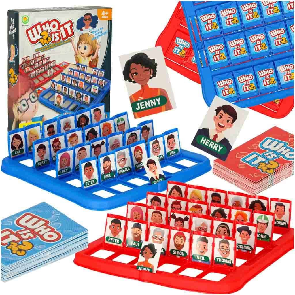 Ghici cine? bord + cărți de joc de memorie