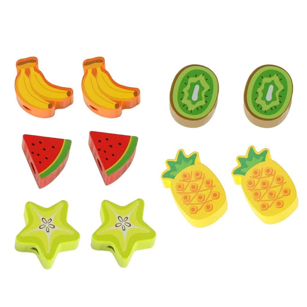 Joc de puzzle de echilibrare arici de echilibrare fructe filetare arici - imagine 5