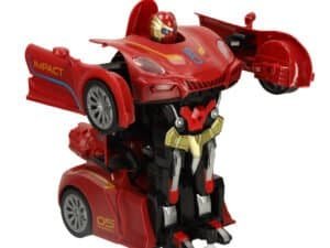 Jucarie robot transformabil pentru copii, model de mașină și robot de acțiune din plastic, pentru joacă creativă.