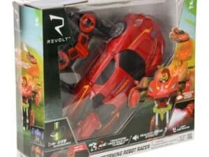 Mini mașină de jucarie pentru copii, roboți transformați, viteză și sunete realiste, jucarie RC USB reîncărcabilă pentru băieți.