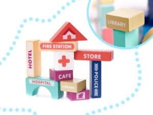 1. Jucării din lemn pentru copii, casuță de joc educativă și creativă, potrivită pentru dezvoltare.