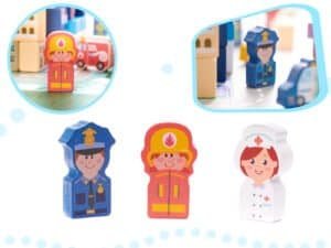 Păpuși din lemn pentru joacă de rol, personalizate și educative pentru copii.