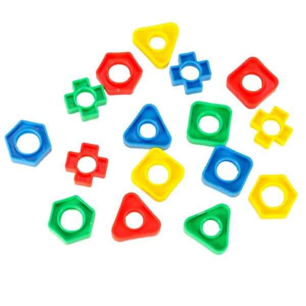 Blocuri de construcție educaționale montessori șuruburi educaționale 30 de elemente - imagine 8