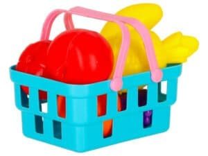 Jucării de pluş în coş de plastic, ideale pentru copii, jucării colorate pentru distracţie sigură.