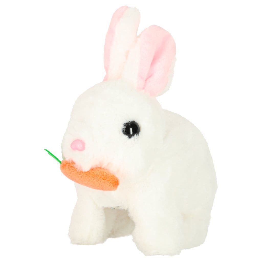 Carotă iepuraș iepuraș de pluș merge mișcă urechile - imagine 4