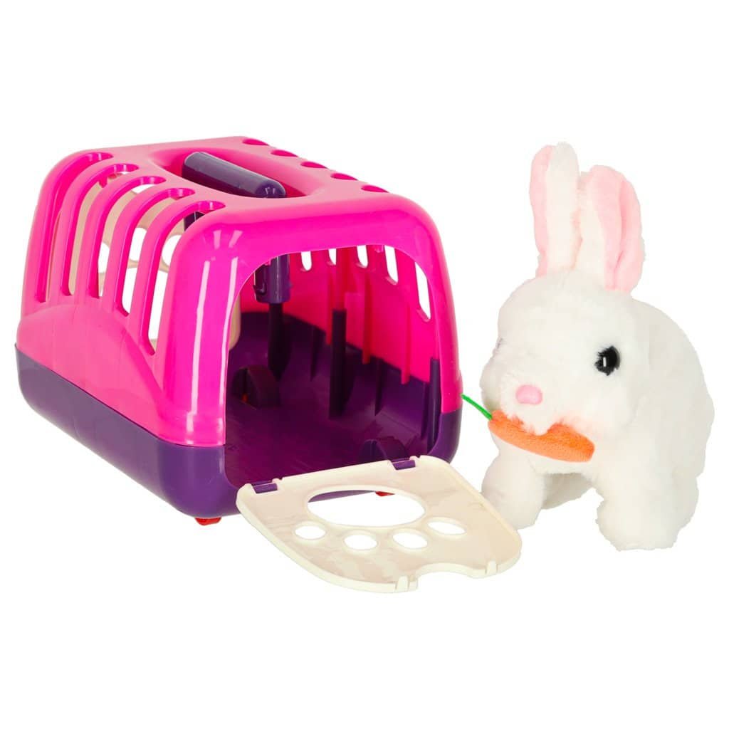 Carotă iepuraș iepuraș de pluș merge mișcă urechile - imagine 9