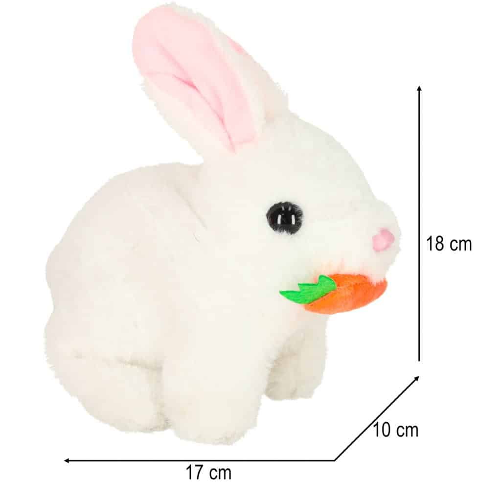 Carotă iepuraș iepuraș de pluș merge mișcă urechile - imagine 15