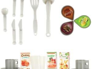 Lună pentru jucării, set de accesorii și mâncare pentru joacă de roluri în casuta jucariilor.