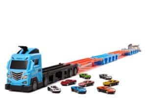 1. Jucarie camion and racing cars for kids, perfect for Playroom and children's room decor.