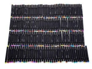 Pentel Brush Sign Pens colorate, set de markere pentru artă și ilustrații.