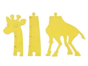 1. Răsucitor de înălțime pentru copii în formă de girafă și zebră, jucării educative din lemn pentru cameră de copii.