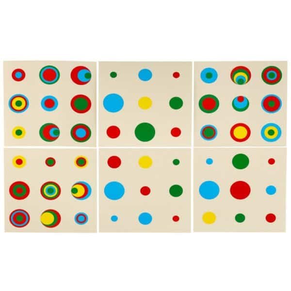 Montessori greutăți cilindrice din lemn Montessori colorate - imagine 7