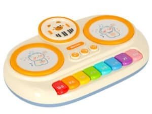 1. Jucarie muzicala pentru copii, pian, leduri si sunete animate pentru joaca si dezvoltare.