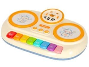Jucarie muzicala pentru copii, aparat de muzica cu personaj anime si butoane colorate pentru dezvoltarea copilului.