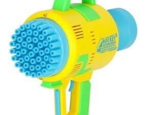 Jucărie aparat de joacă pentru copii, model harpon, colorat în galben și albastru.