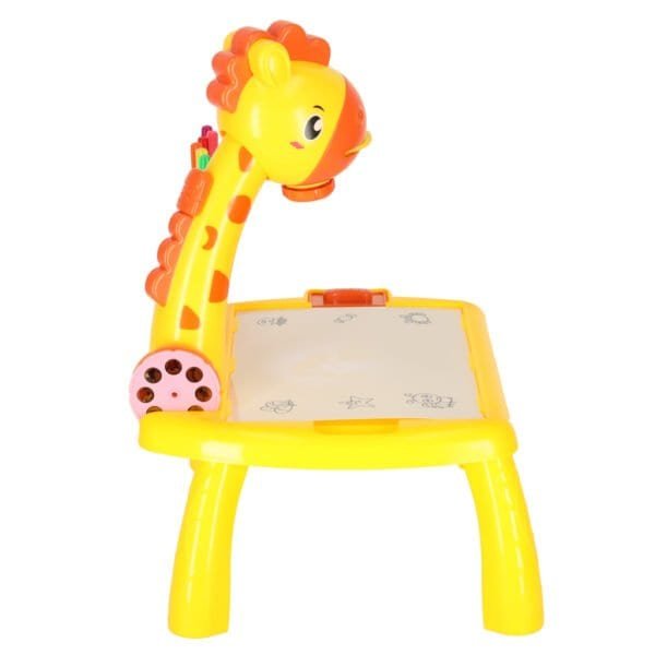 Proiector de proiector de desen tabel girafa galben - imagine 4