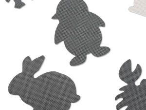 1. Jucării din spumă pentru copii, figurine iepuraș și pinguin, decorațiuni pentru cameră.