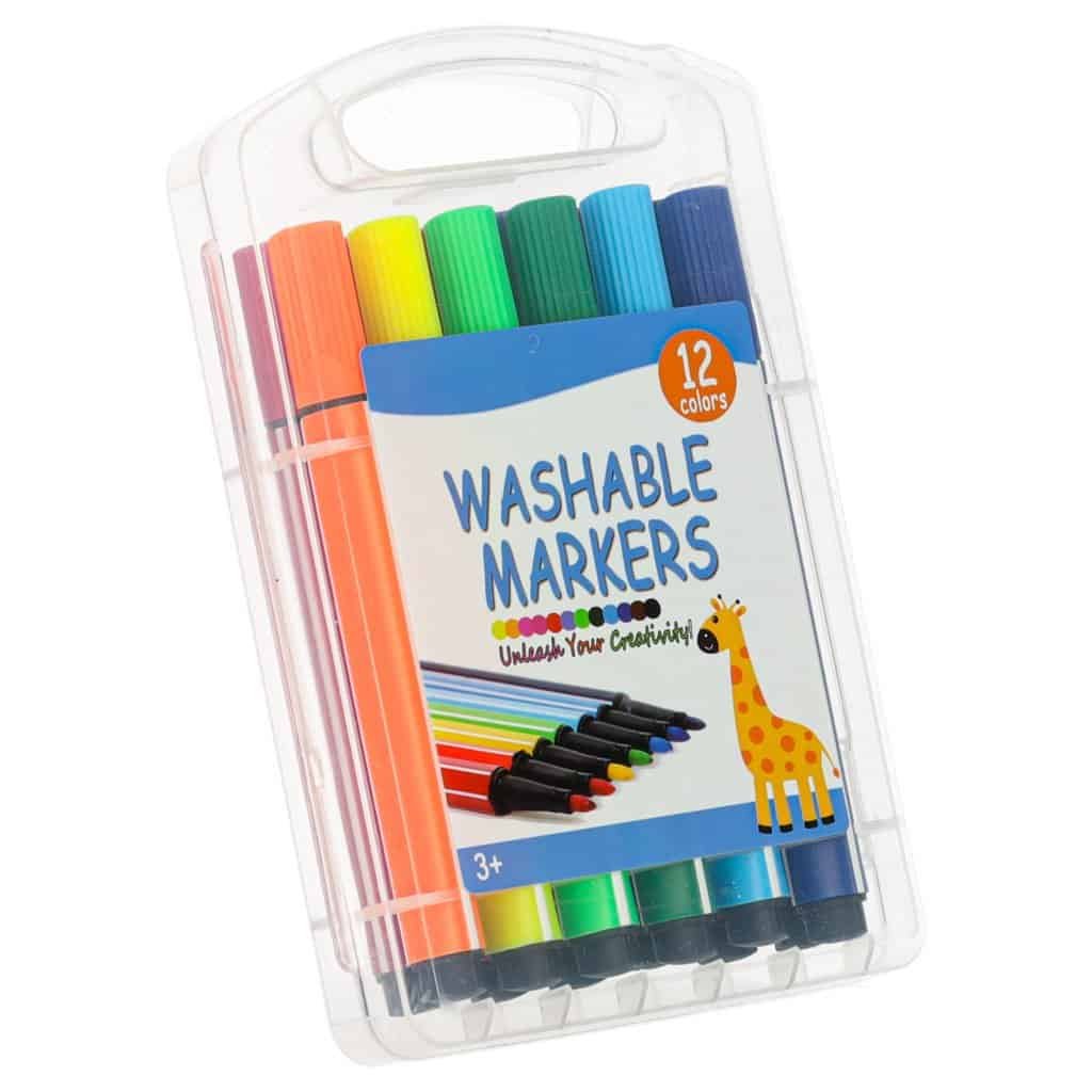 Marcatori de culoare pentru copii, potriviți pentru desen și creativitate în siguranță.