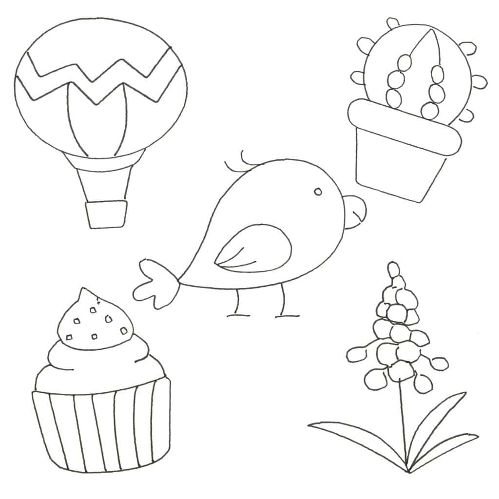 Coloring unicat pentru copii cu animale și flori, perfect pentru activități educative și recreative.