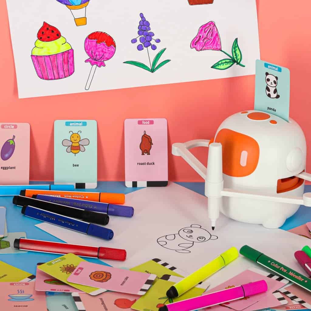 Colorful children's drawing and educational toys from Casuta Jucariilor, perfect for learning and play.