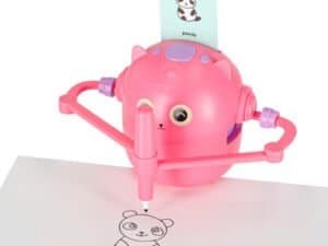 Jucarie educativă pentru copii, desenează și colorează cu un crocodil roz Animale, ionișor de desenat pentru cei mici.