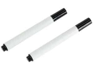 Marker negru și alb pentru materiale, în set de două.