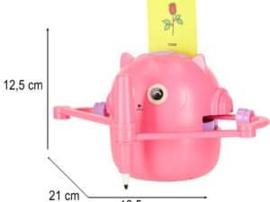 1. Jucărie educativă pentru copii, avion roz cu desene drăguțe, sigur pentru joacă.