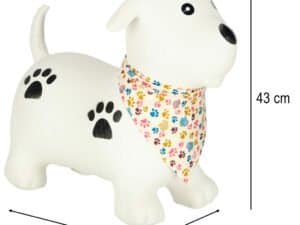 Jucărie câine de pluș pentru copii, decor pentru camera lor, ideală pentru joacă și relaxare.