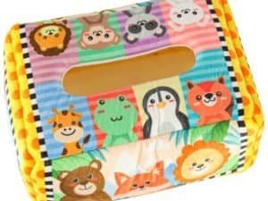 Colorat și distractiv, cutie pentru depozitare jucării cu animale, perfect pentru camera copilului.
